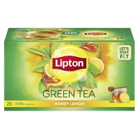 Lipton Honey Lemon Green Tea Bags, 25 Pieces, , Lemon & Honey