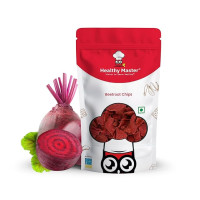 Healthy Master Beetroot Chips 200g | Light & Crispy Chips, High Protein | Natural Ingredients, Vegan, Gluten Free, No Palm Oil, No Artificial Preservatives, Trans Fat Free, Low Calorie | Pack Of 1